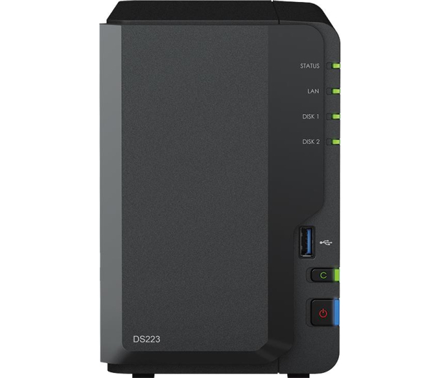 SYNOLOGY Serwer NAS DS223 2x0HDD 2GB 4x1.7Ghz 1xGbE 3xUSB - 1115366 - zdjęcie 2
